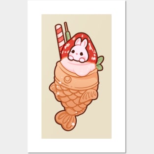 Taiyaki Bunny Posters and Art